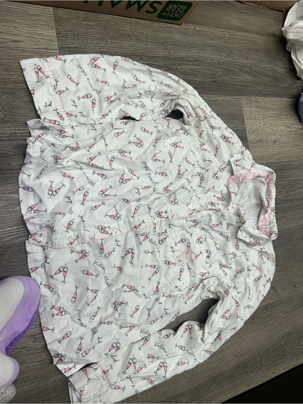 Victoria's Secret White Button-Down Shirt